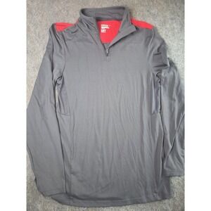 Gymshark Dry Pullover Women's L 1/4 Zip Long Sleeve Gray